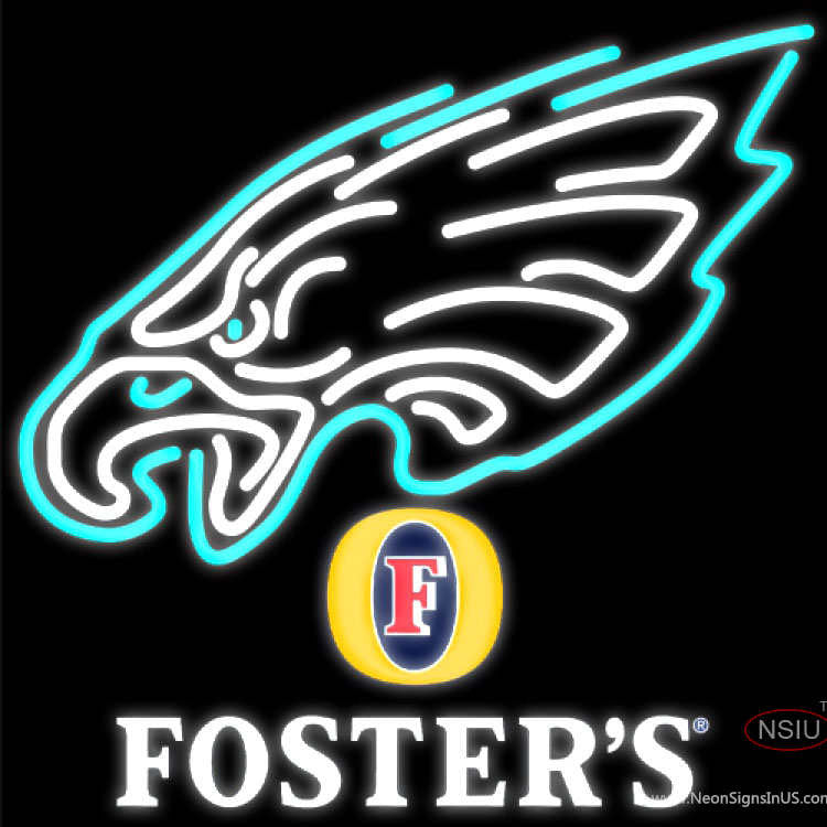 Fosters Philadelphia Eagles NFL Neon Sign