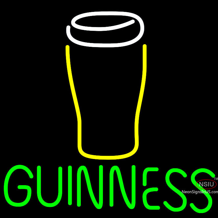 Guinness Glass Neon Beer Sign X - Signe du néon Bro