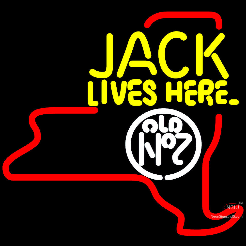 Jack Daniels Jack vit ici New York Neon Sign x