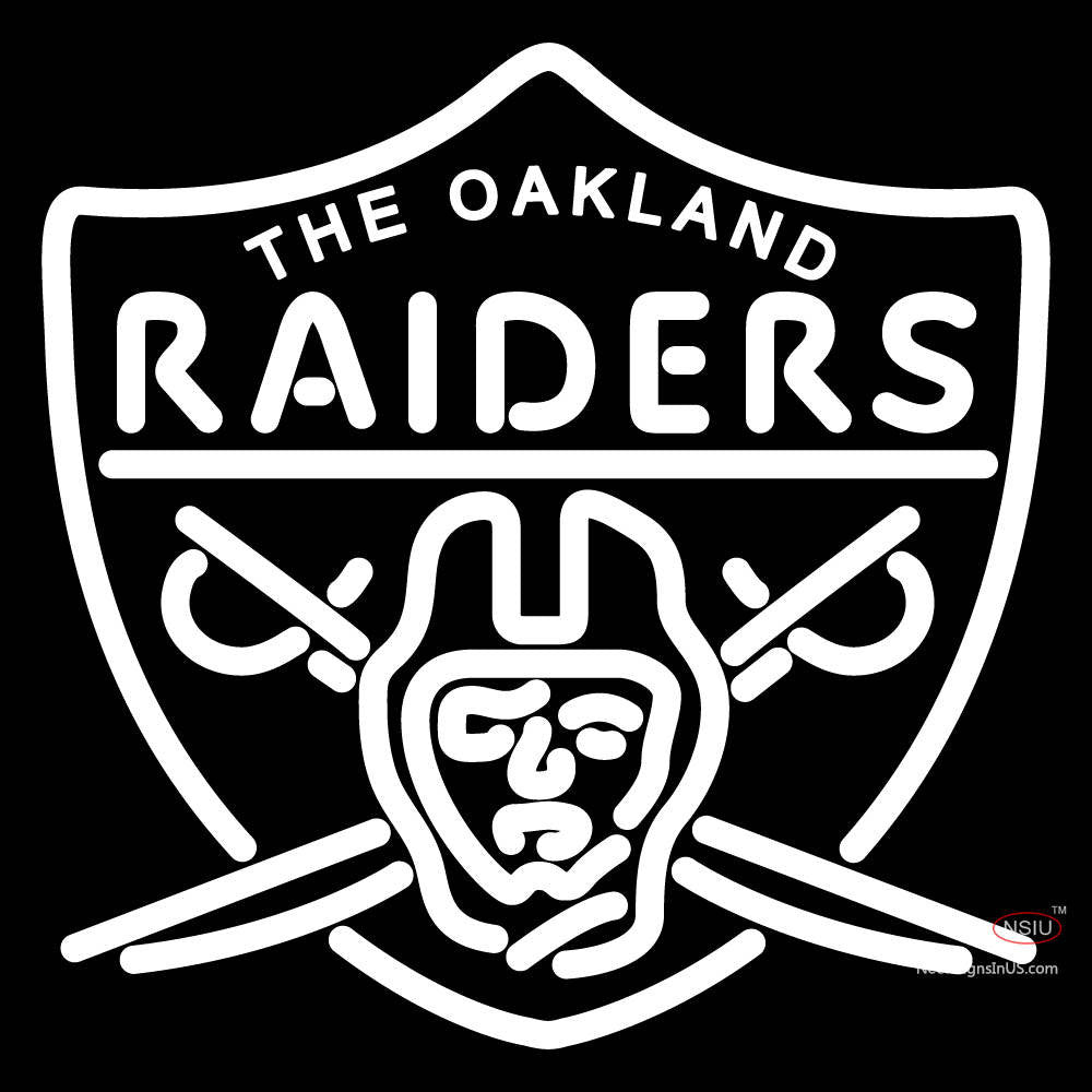 Oakland Raiders Primary Logo NFL Neon Sign x – NeonSigns