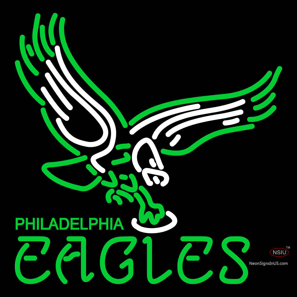 Philadelphia Eagles Alternate 7 Logo NFL Neon Sign