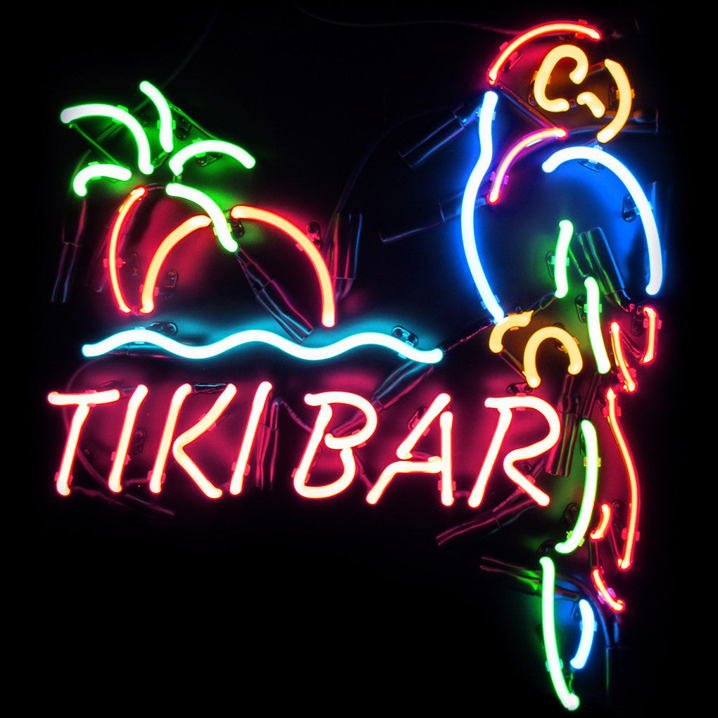 Signe de lumière néon de barre de bière tiki à vendre