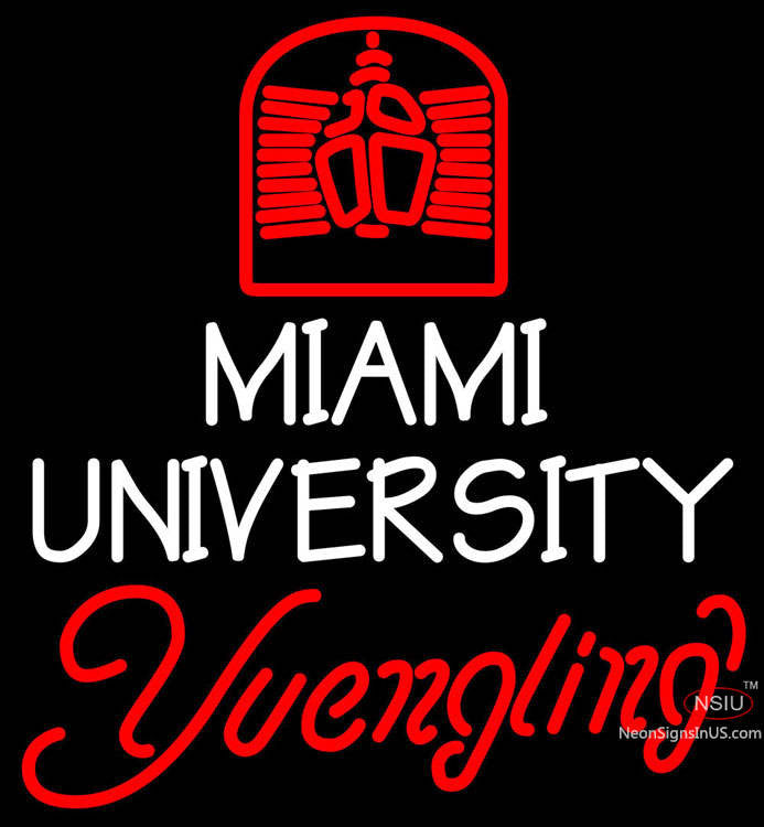 Yang Ling néon logo de l'Université de Miami néon