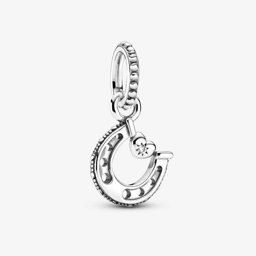 Pandora 792245C01 Four-leaf Clover Friendship Double Dangle Charm