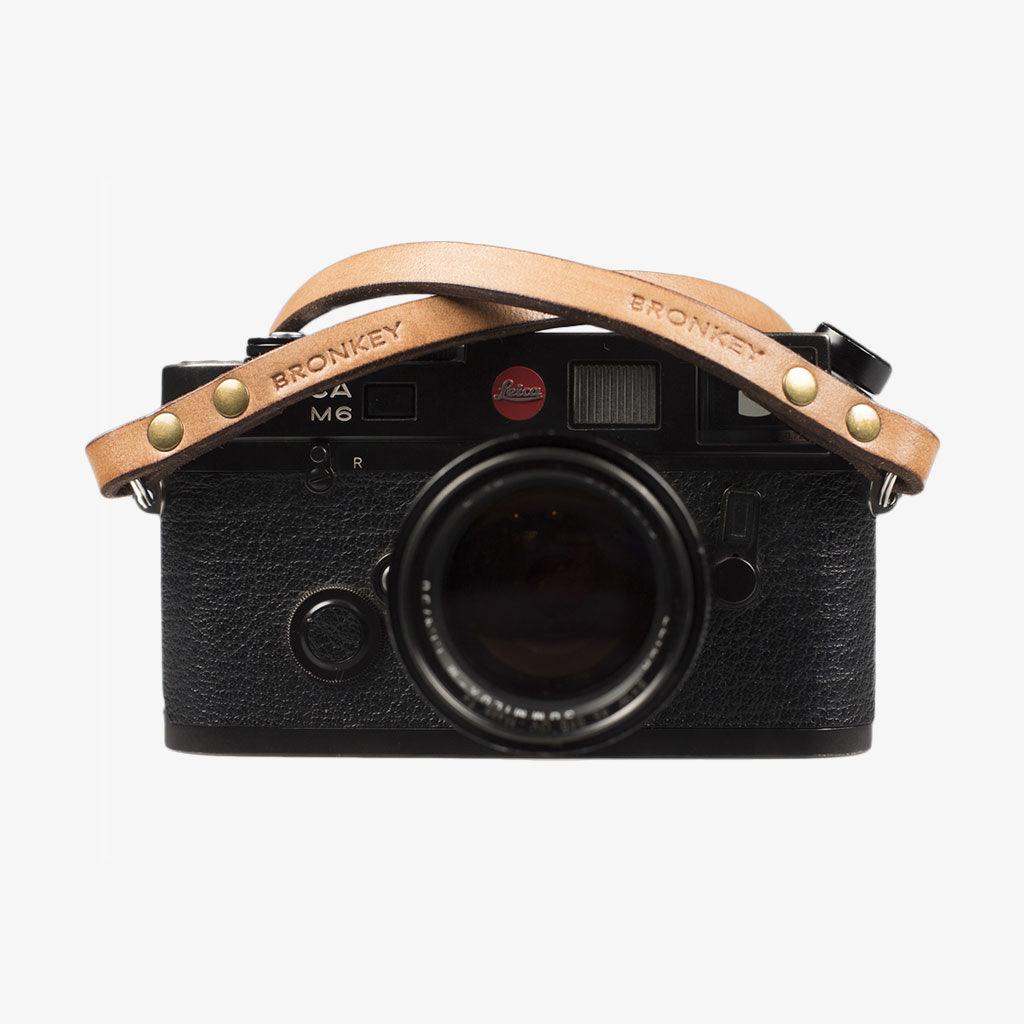 Jaipur #104 - Fabric & Leather DSLR camera strap - Handmade Bronkey Premium  Goods ®