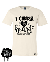 I Carry My Heart #babywearing Tee