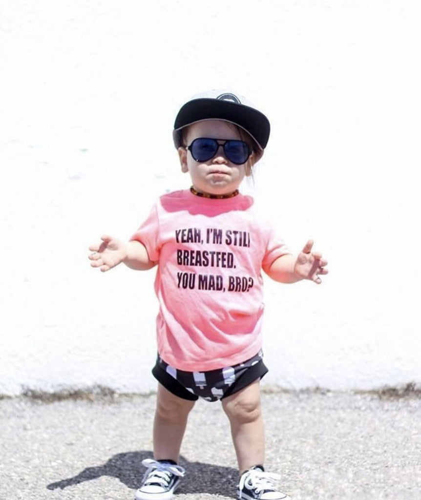 Yeah I'm Still Breastfed You Mad Bro Toddler Tee | spillthebeansetc.com