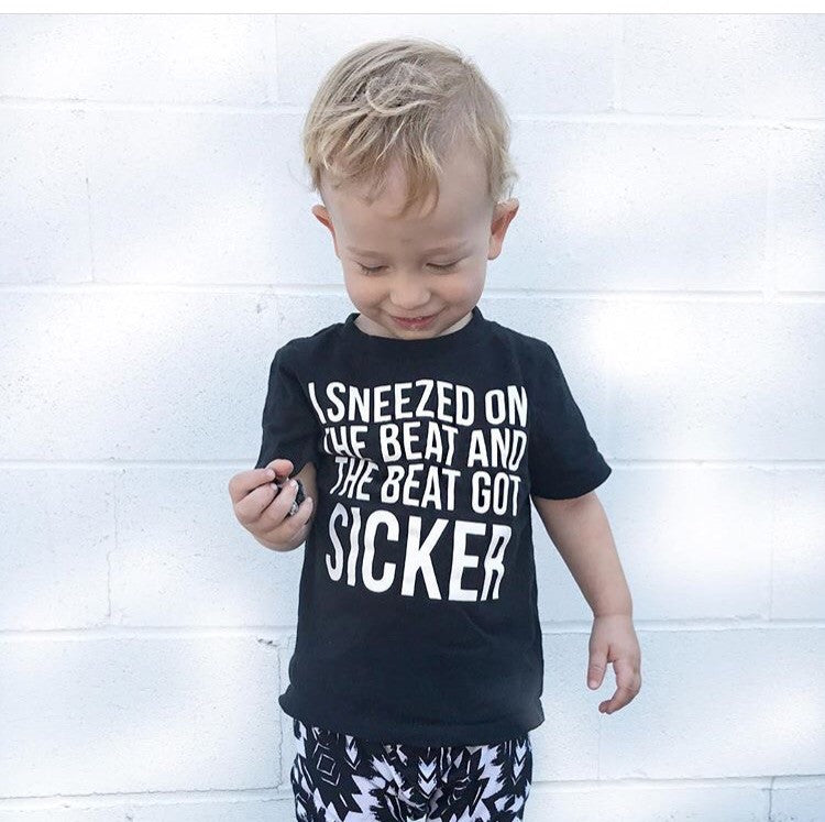 I Sneezed on the Beat and the Beat Got Sicker Children's Shirt