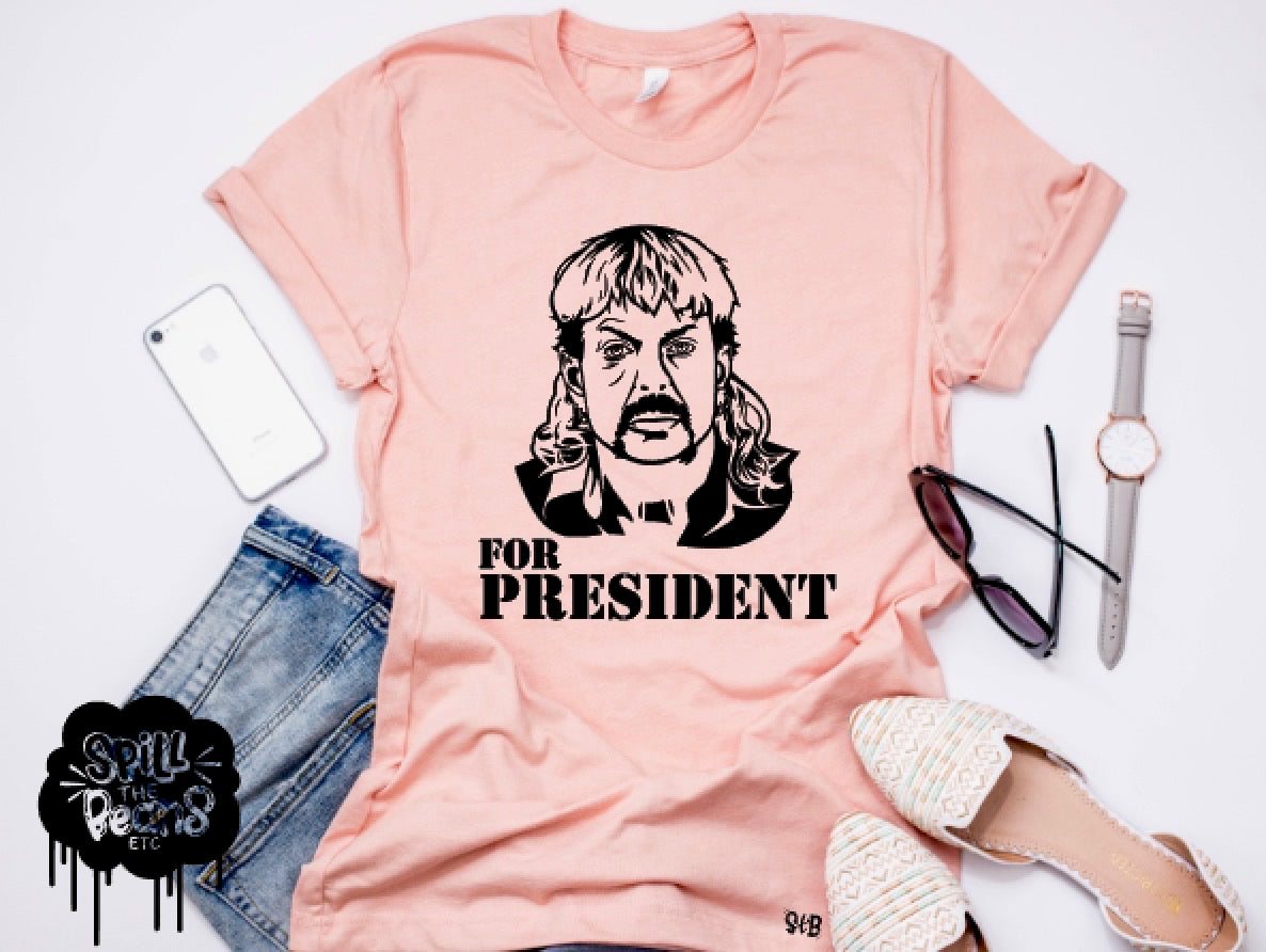 Joe Exotic for President tee or tank