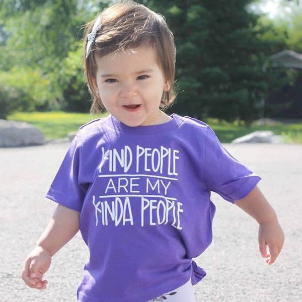 Kind People Are My Kind Of People Kid's Shirt | spillthebeansetc.com