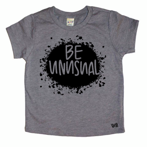 Be Unusual Kid's Tee | spillthebeansetc.com