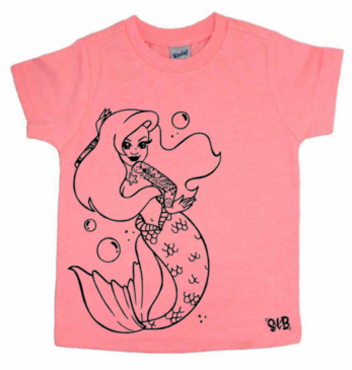 Tattooed Mermaid Kid's Tee