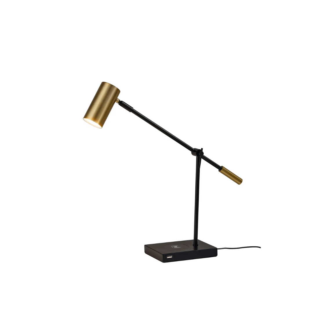 (7pc) STIFFEL BRASS TABLE LAMPS