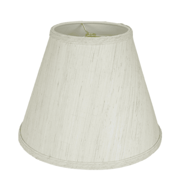 Natural White Hand Loomed Linen Empire Chandelier Hardback ...