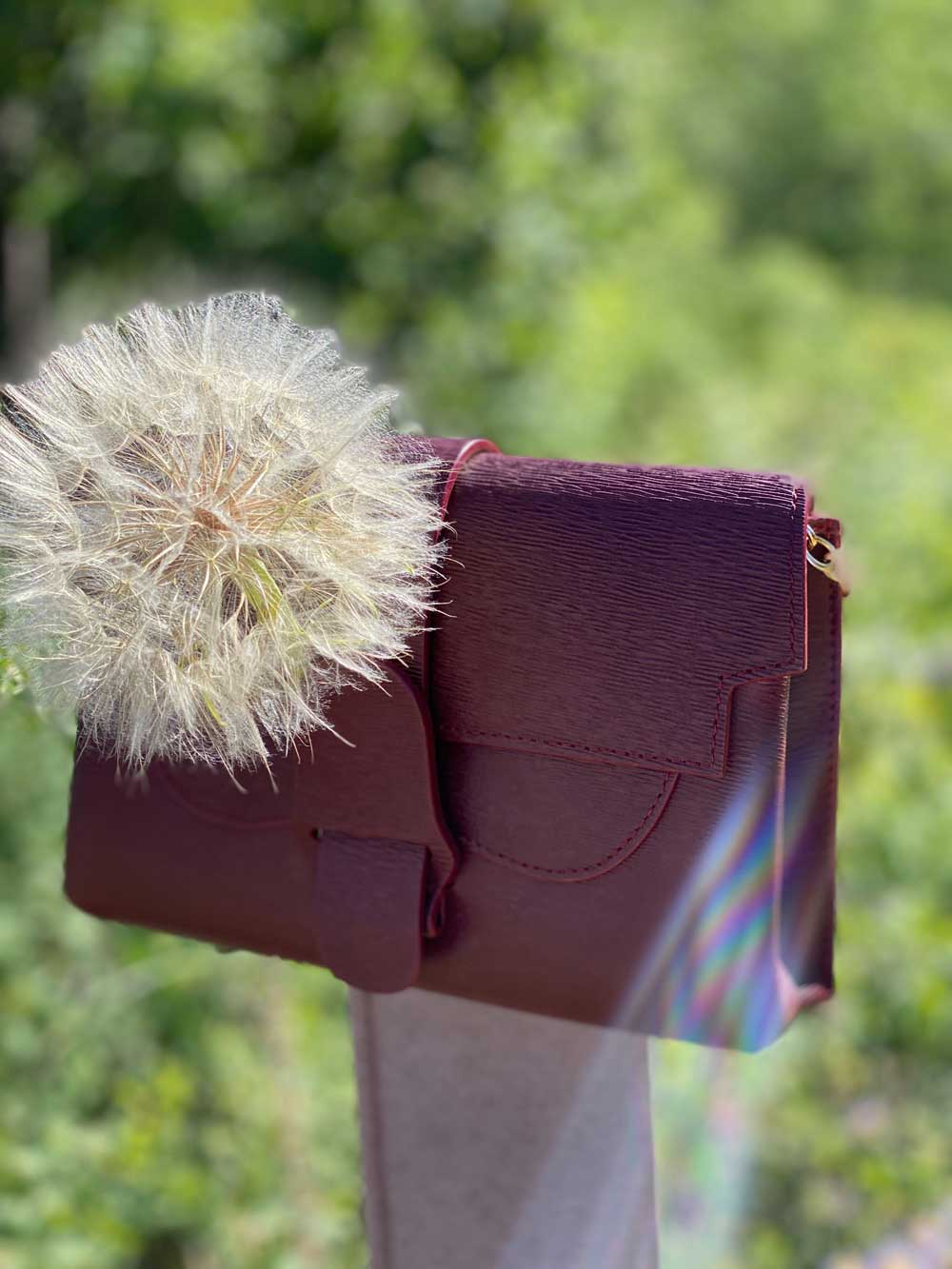 Senreve Aria Belt Bag in Pebbled Merlot