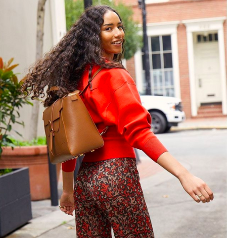 Red satchel  Red satchel, Fashion, Popular backpacks