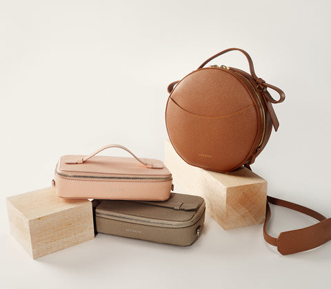 Smaller SENREVE bags in neutral hues