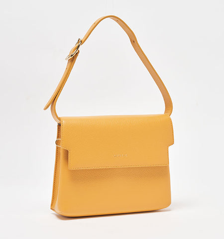 yellow minimalist designer purse