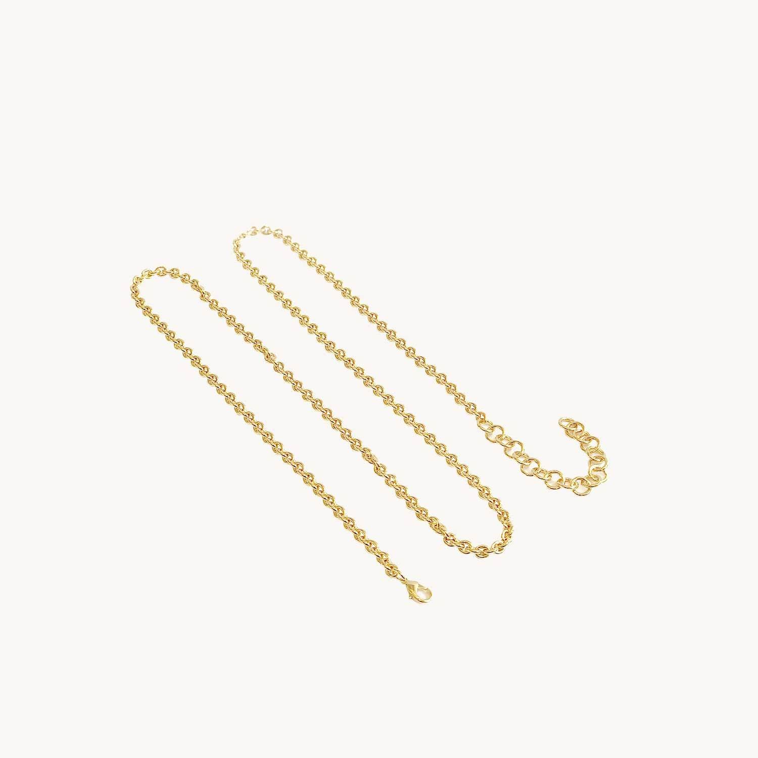Brass Chain Link Shoulder Strap