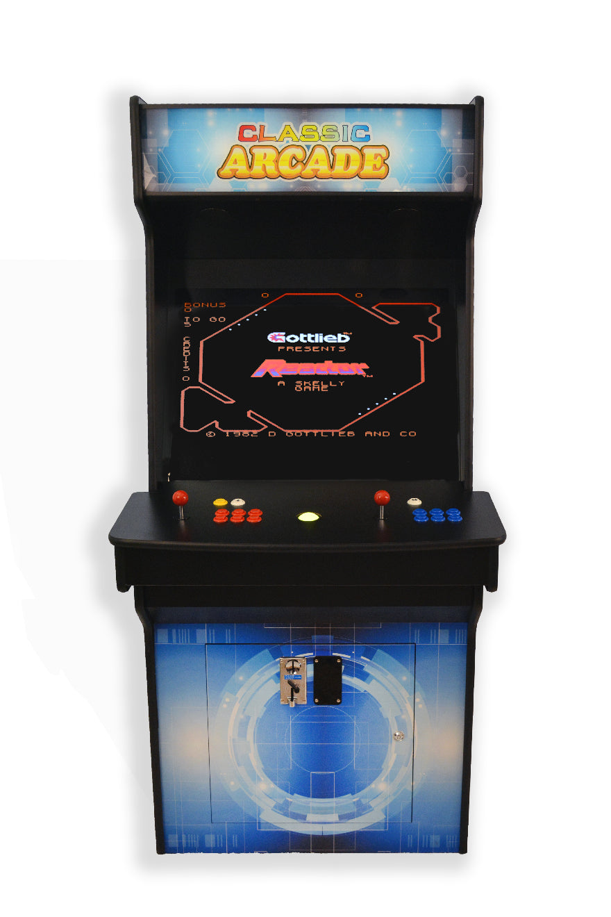 two player retro arcade game