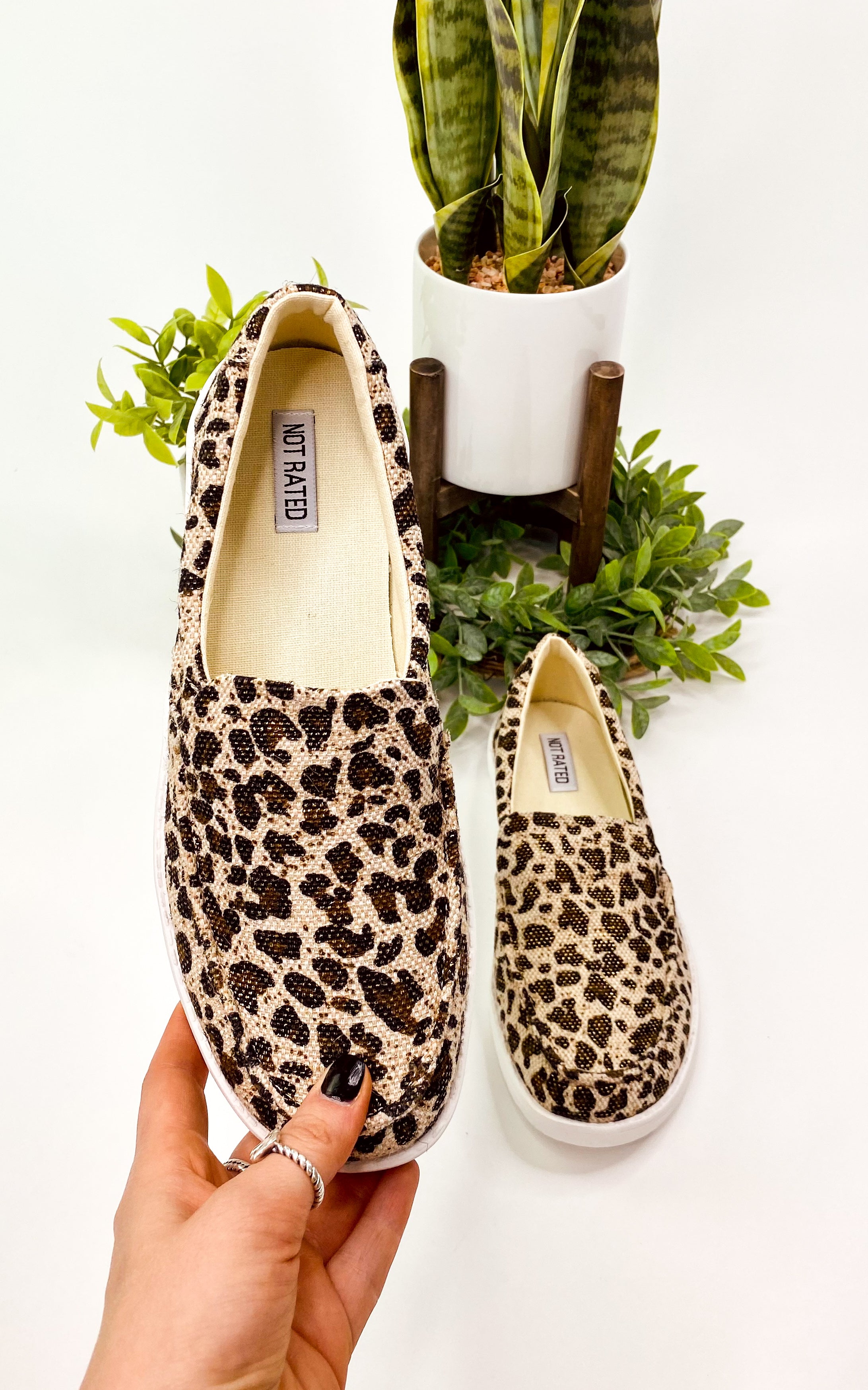 Not Rated Maya Sneakers in Leopard - cantonclothingcompany