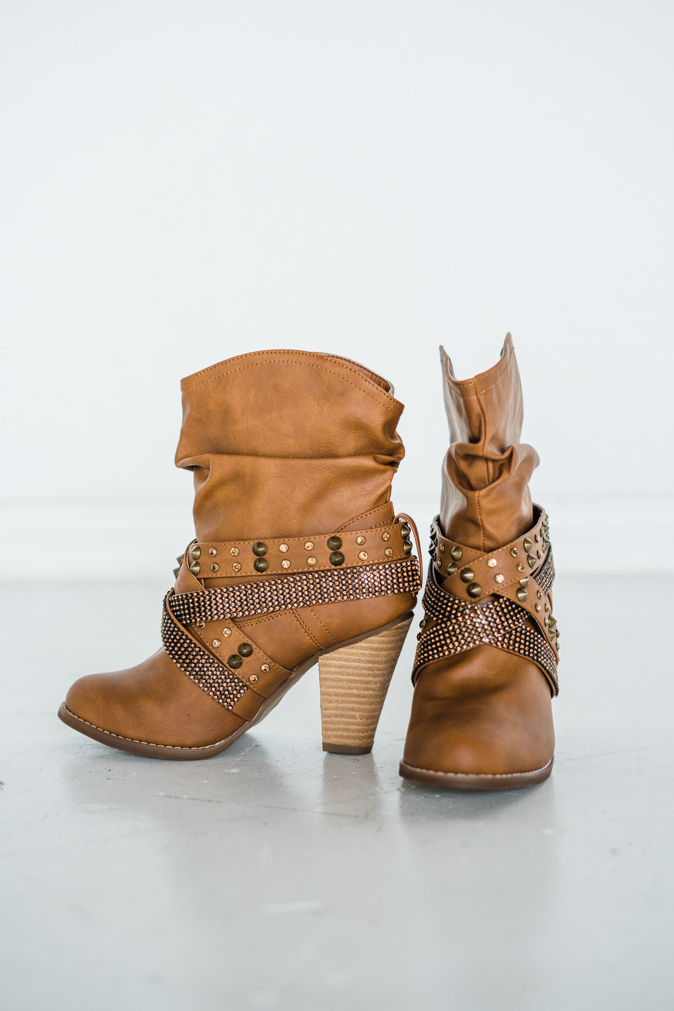 Not Rated Short Change Booties in Tan