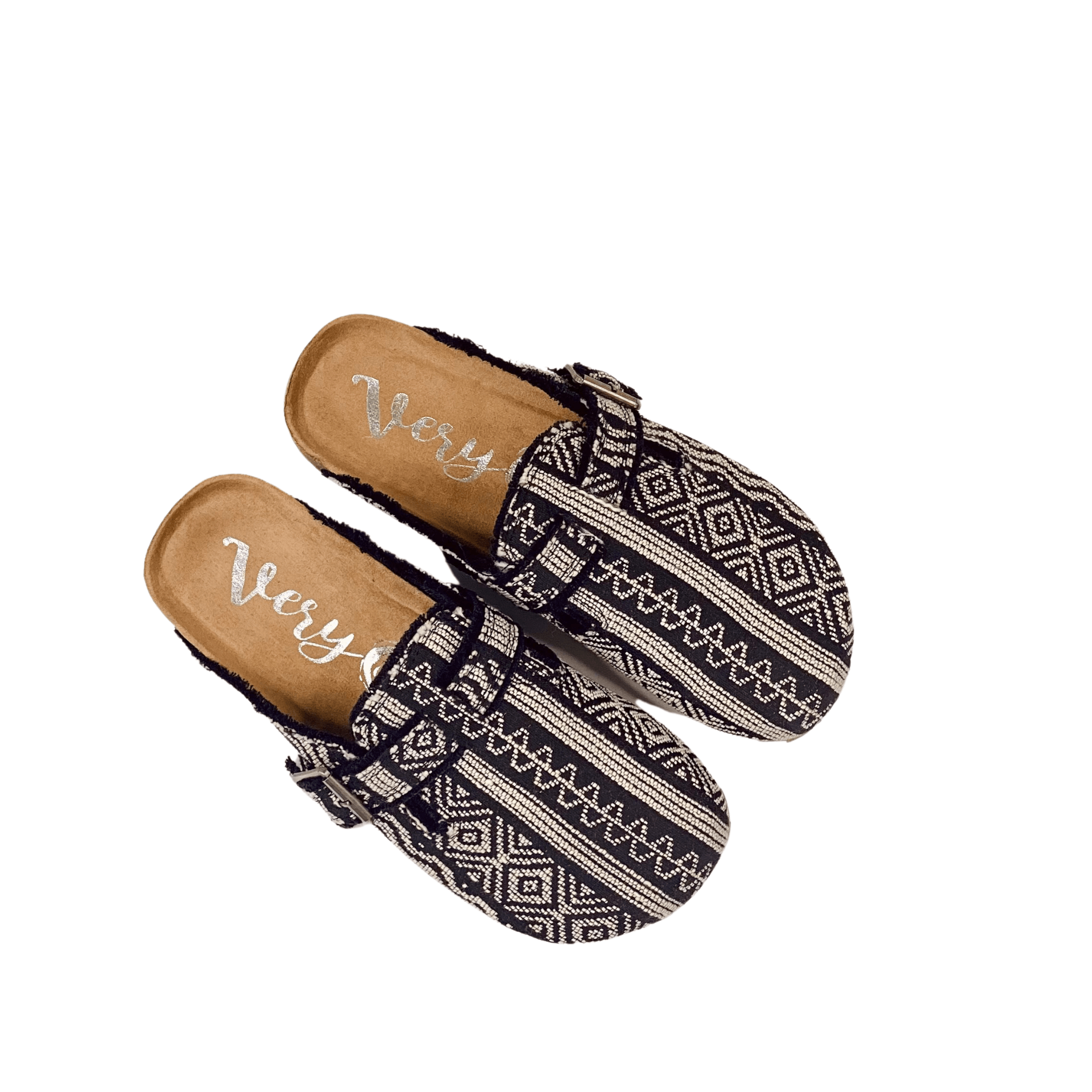 Very G Picnic Slides in Black - cantonclothingcompany