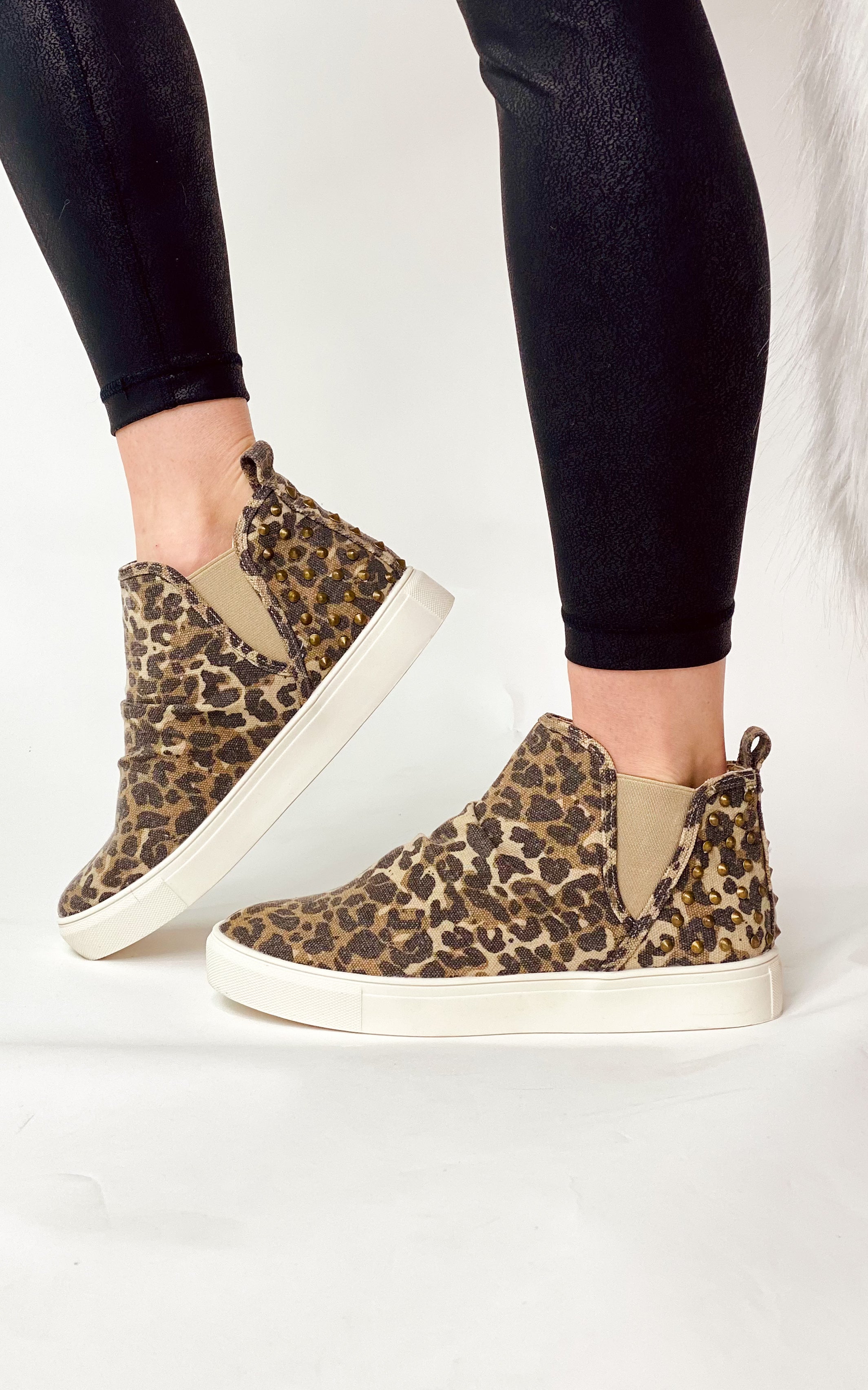 Very G Zoey Sneaker in Leopard - cantonclothingcompany