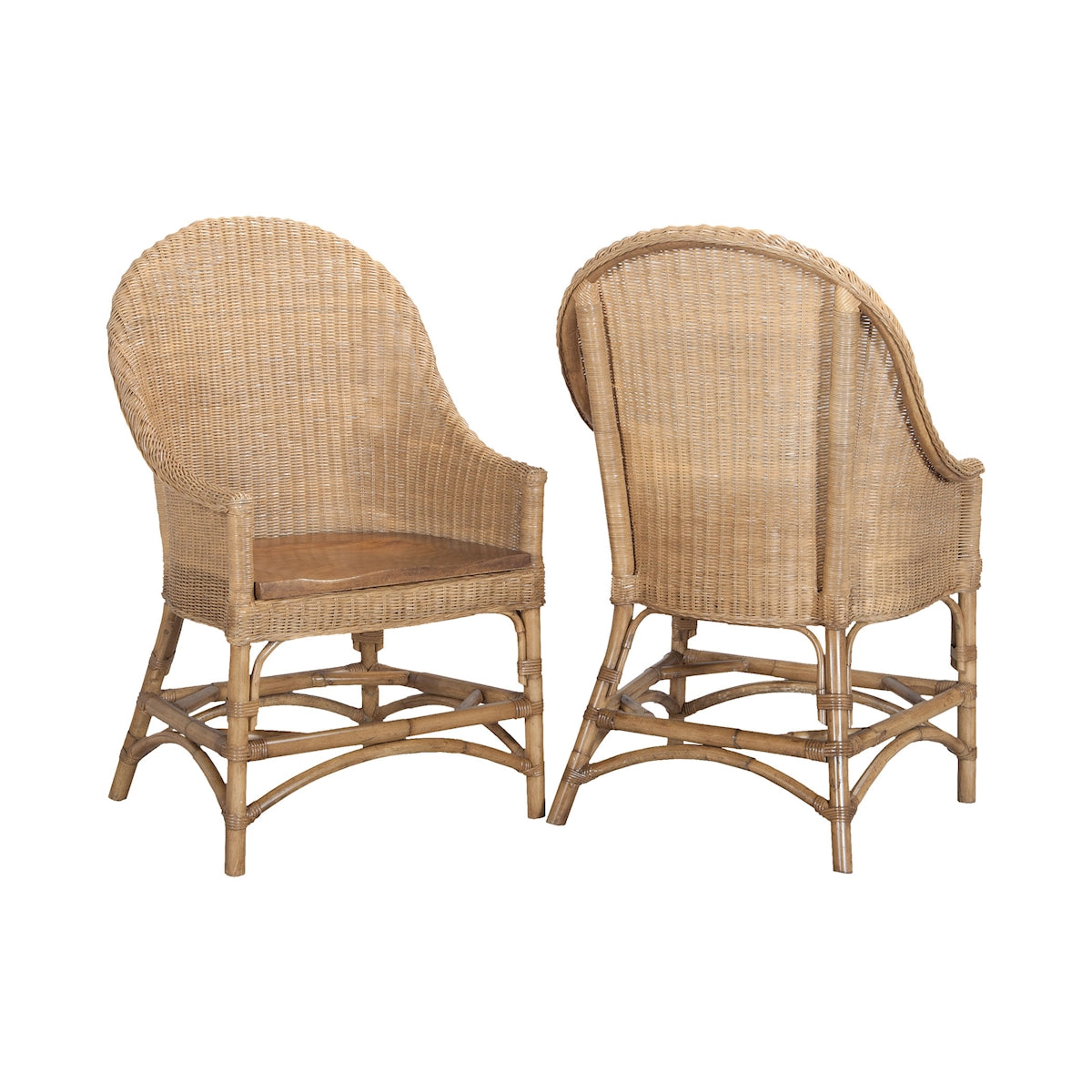 catskill woven chair  pair