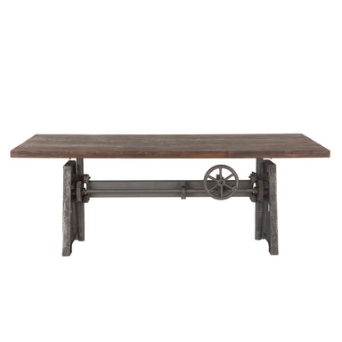 World Interiors Artezia 60-In Reclaimed Teak Desk w/ Crank 