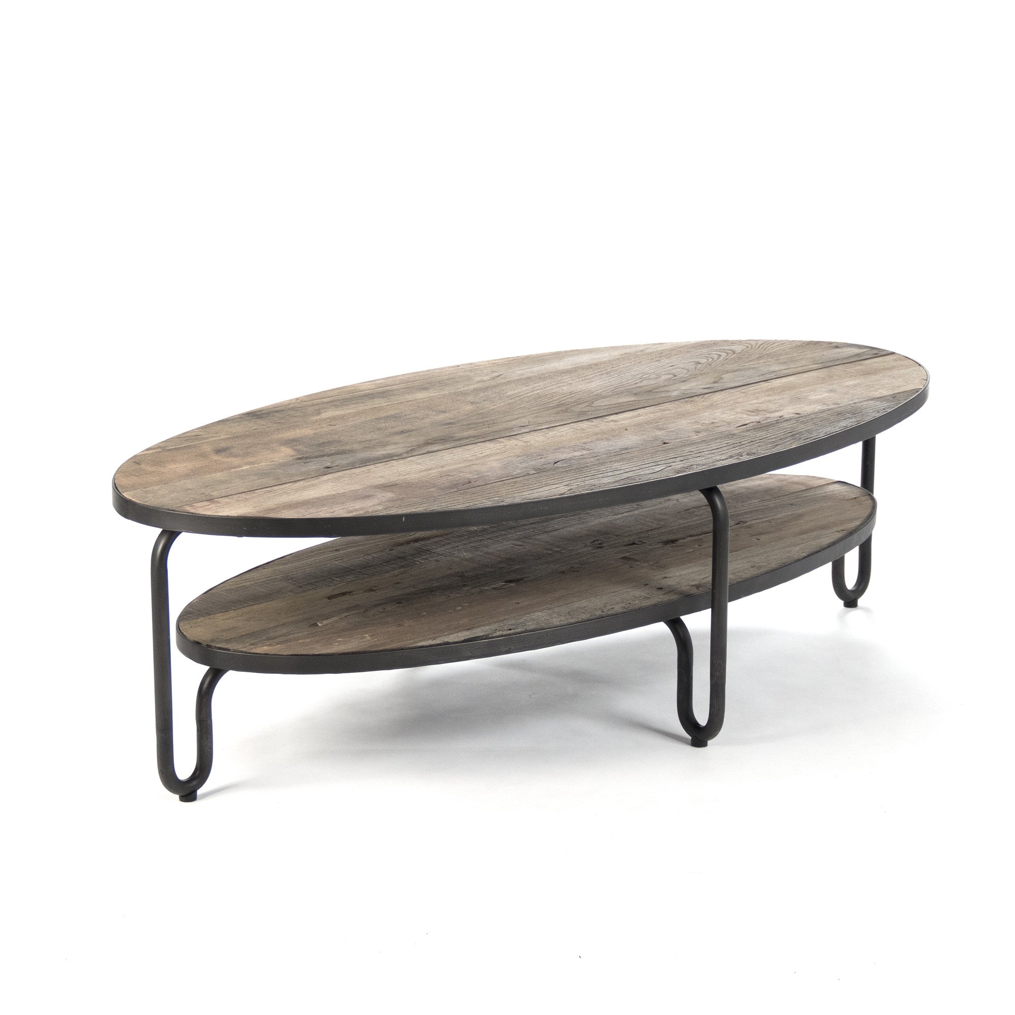 Zentique Alberta Oval Coffee Table Industrial Chic Hs105 Nook Cottage