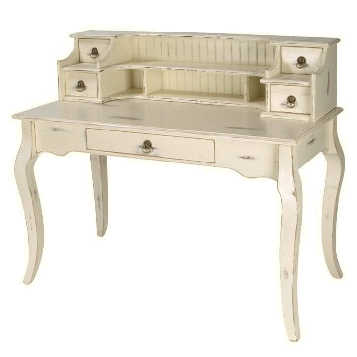 David Lee Laurel Writing Desk In Antique White Secretary Desk