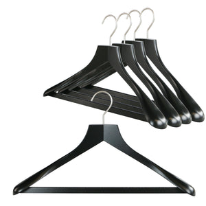 BodyForm Series- Steel Coated Hanger, Wide Shoulder Support, Model 42- –