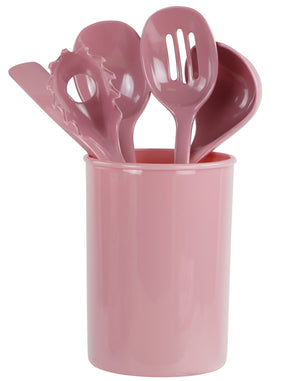 Calypso Basics by Reston Lloyd 4 Piece Melamine Utensil Set Magenta