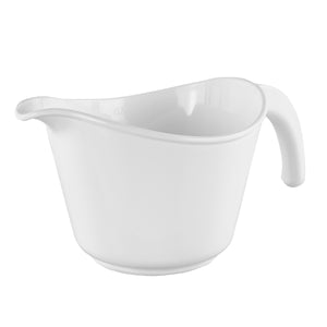 Lareina Reinforced Ceramic Batter Bowl with Handle and Pour Spout, 2.5 QT  Handy Mixing Bowl for Making Cakes, Pouring and Storing Pancake, Waffle