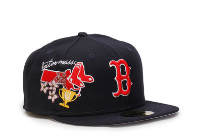 fitted hats boston red sox