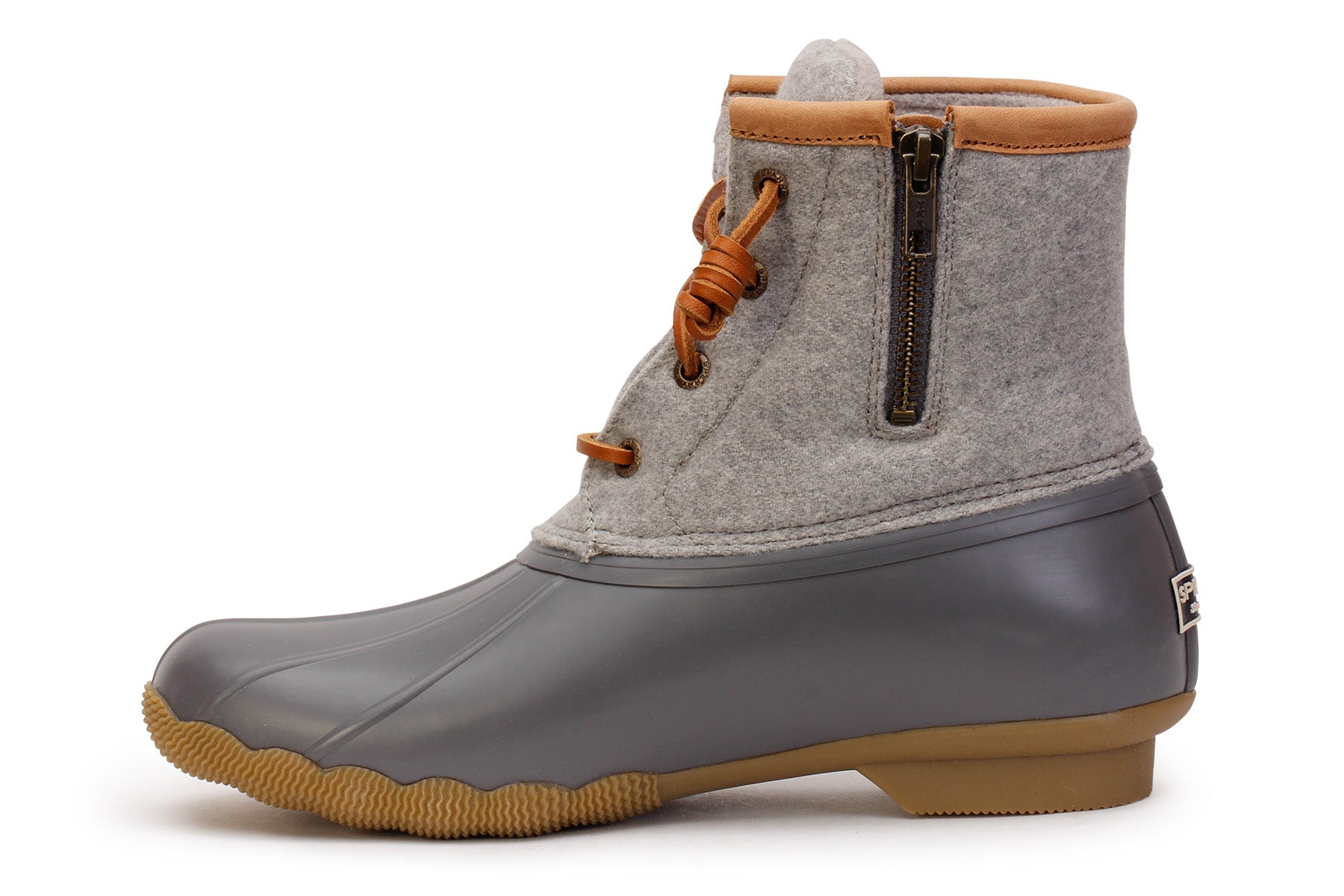 saltwater wool embossed duck boot