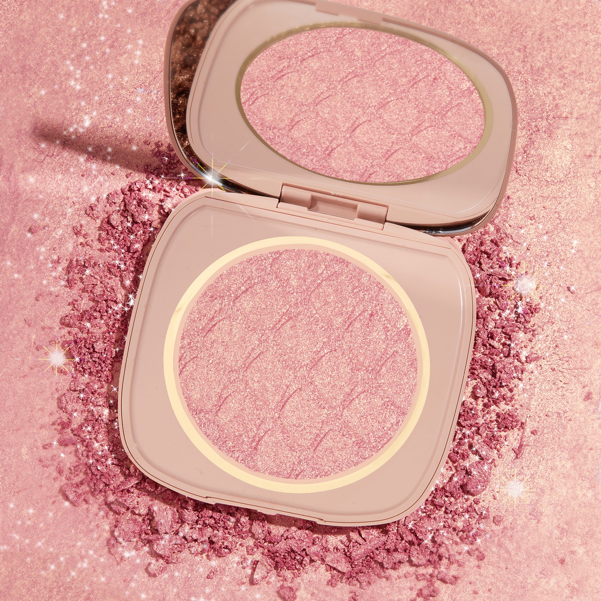 pink shimmer highlighter