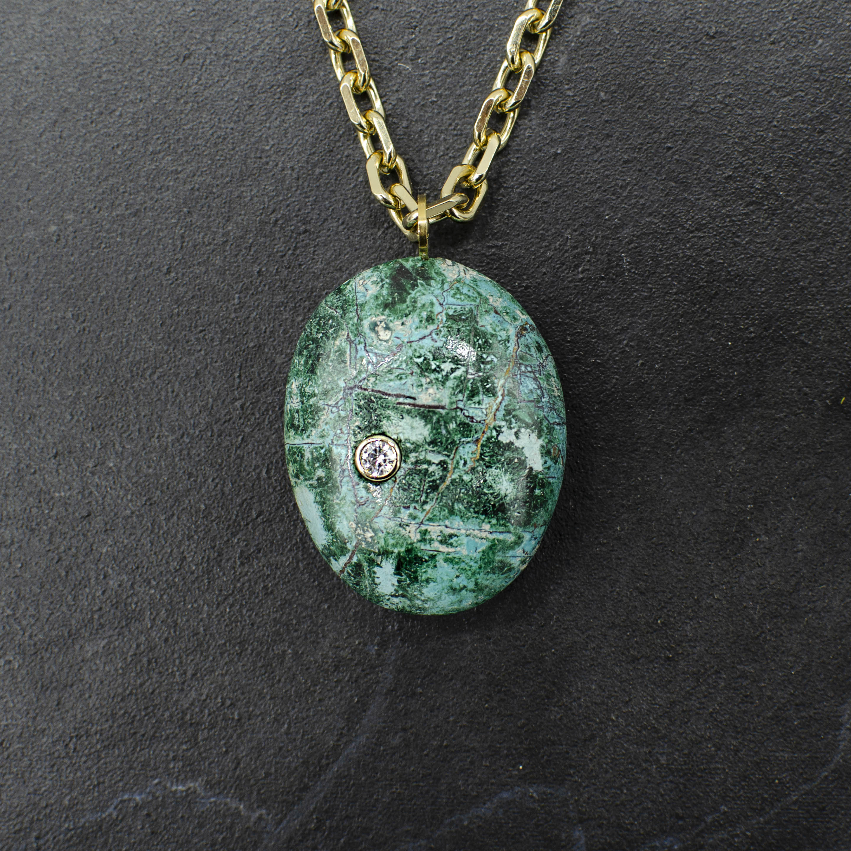 Inlay Chrysocolla Necklace
