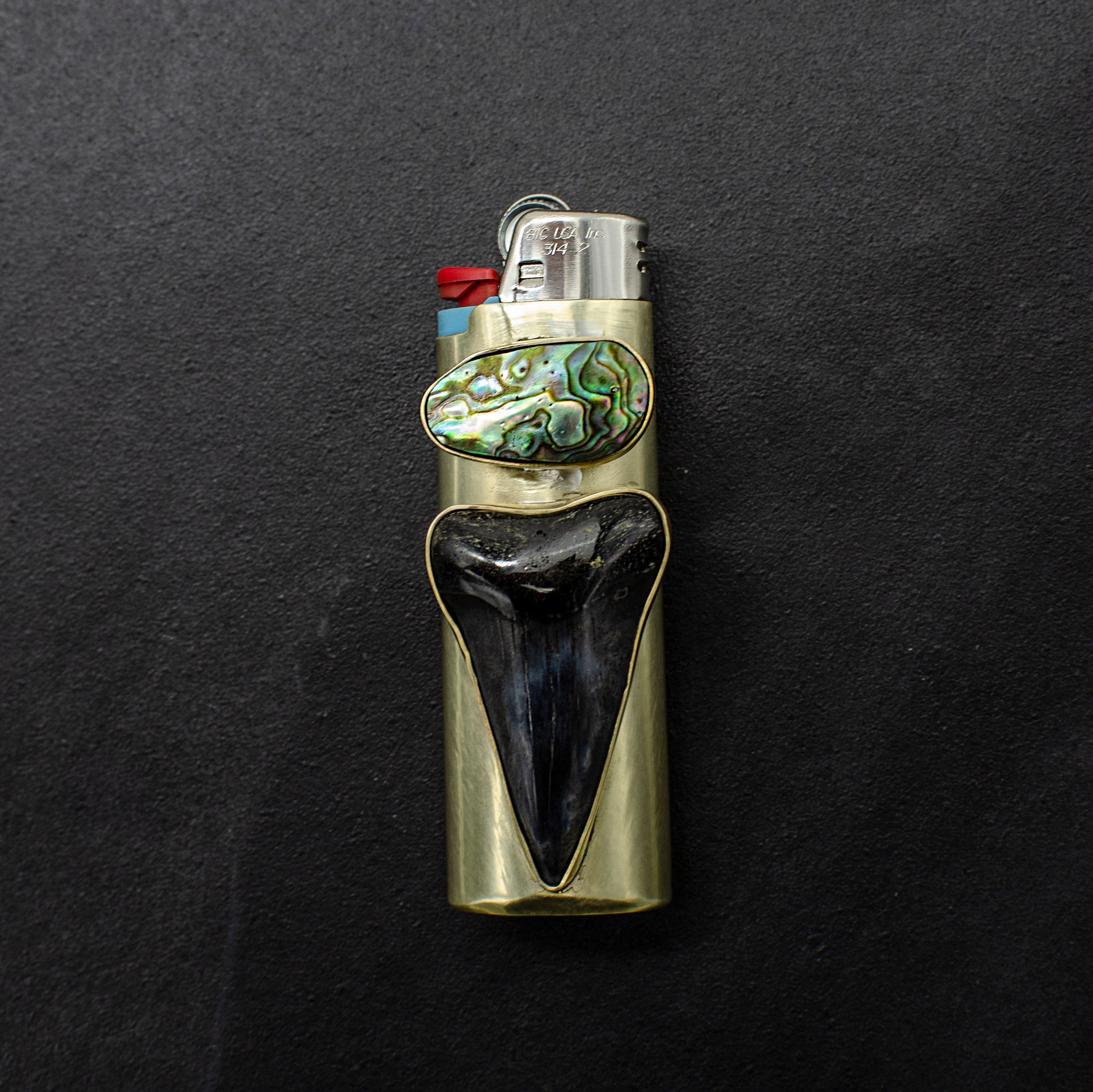 Abalone and Sharks Tooth Lighter Case