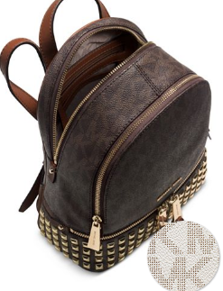 michael kors rhea zip studded backpack