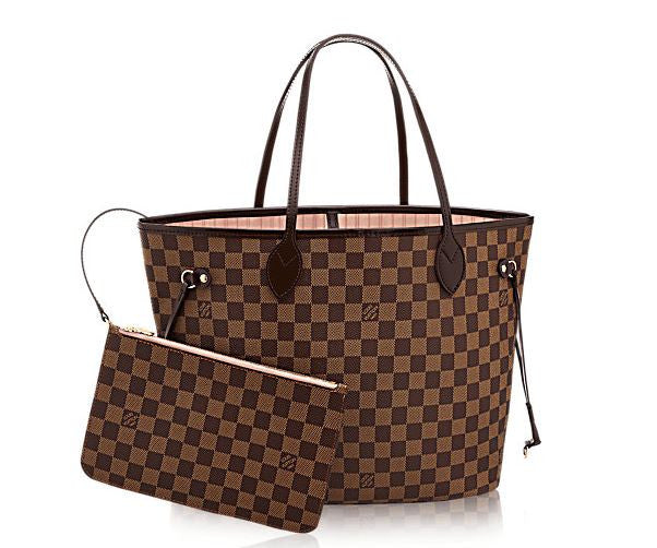LOUIS VUITTON Neverfull MM Damier WomenTote Bag Brown Discontinued produc