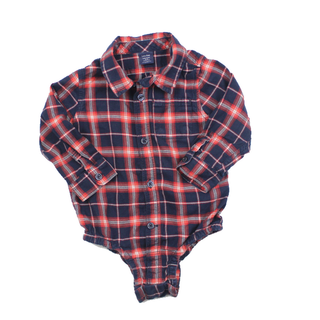 gap red plaid shirt