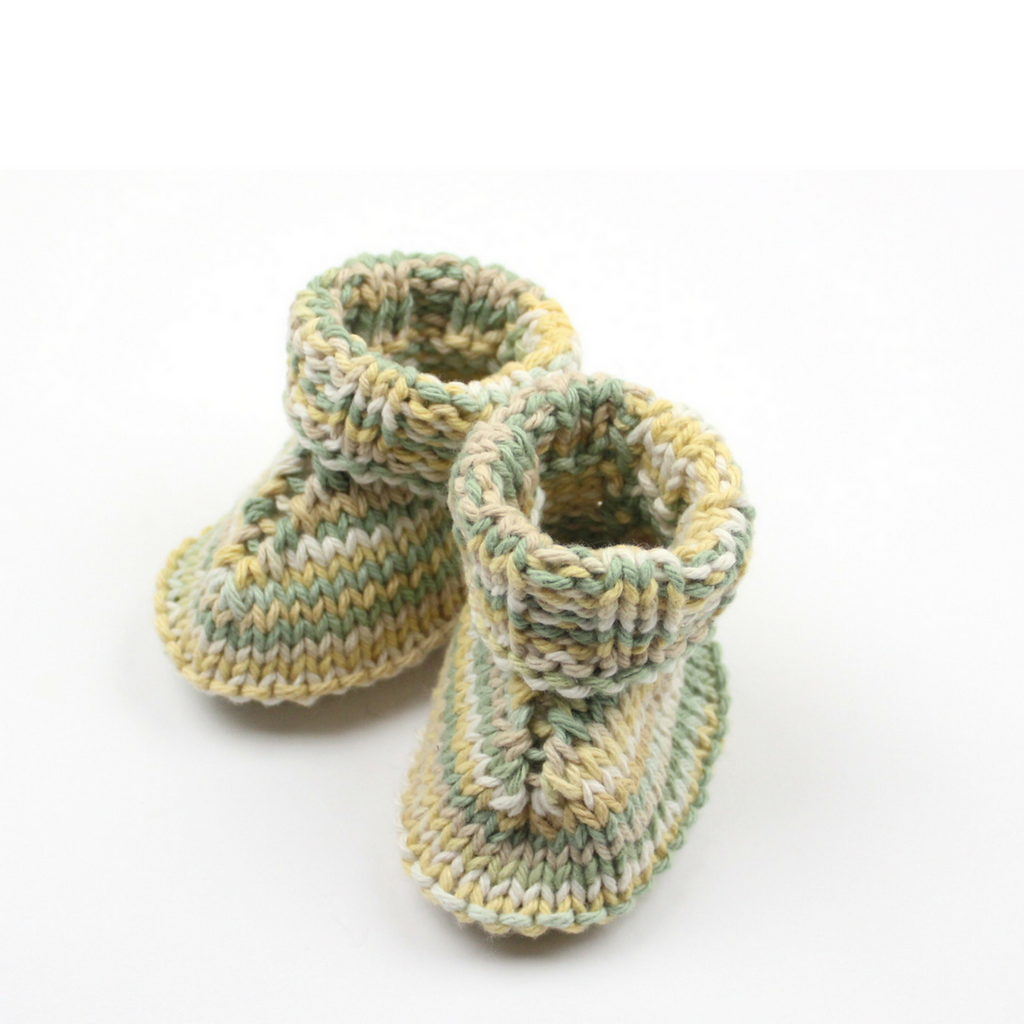 hand knitted baby booties