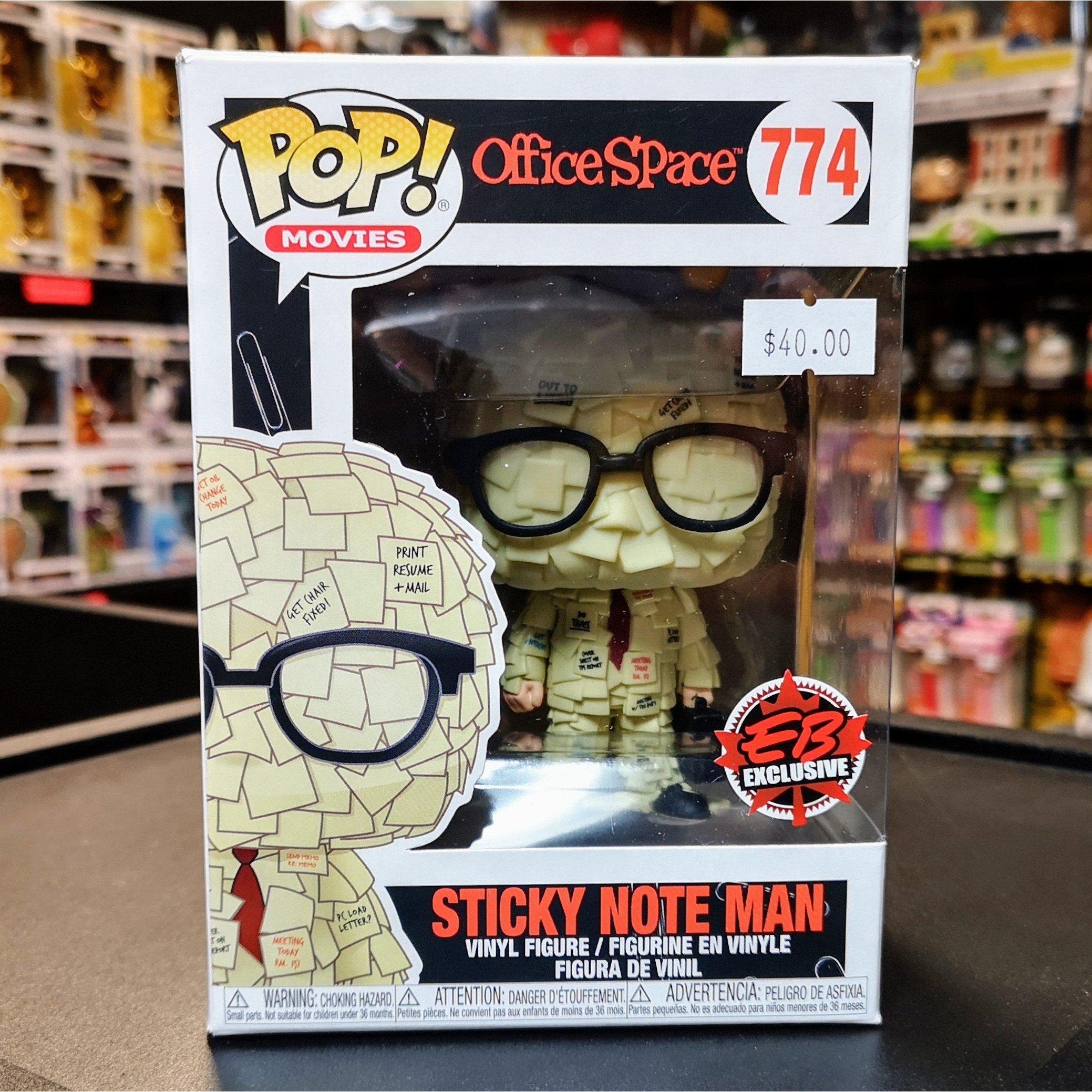 OFFICE SPACE - Sticky Note Man SDCC Think Geek EXCLUSIVE – Elements Custom  Emporium
