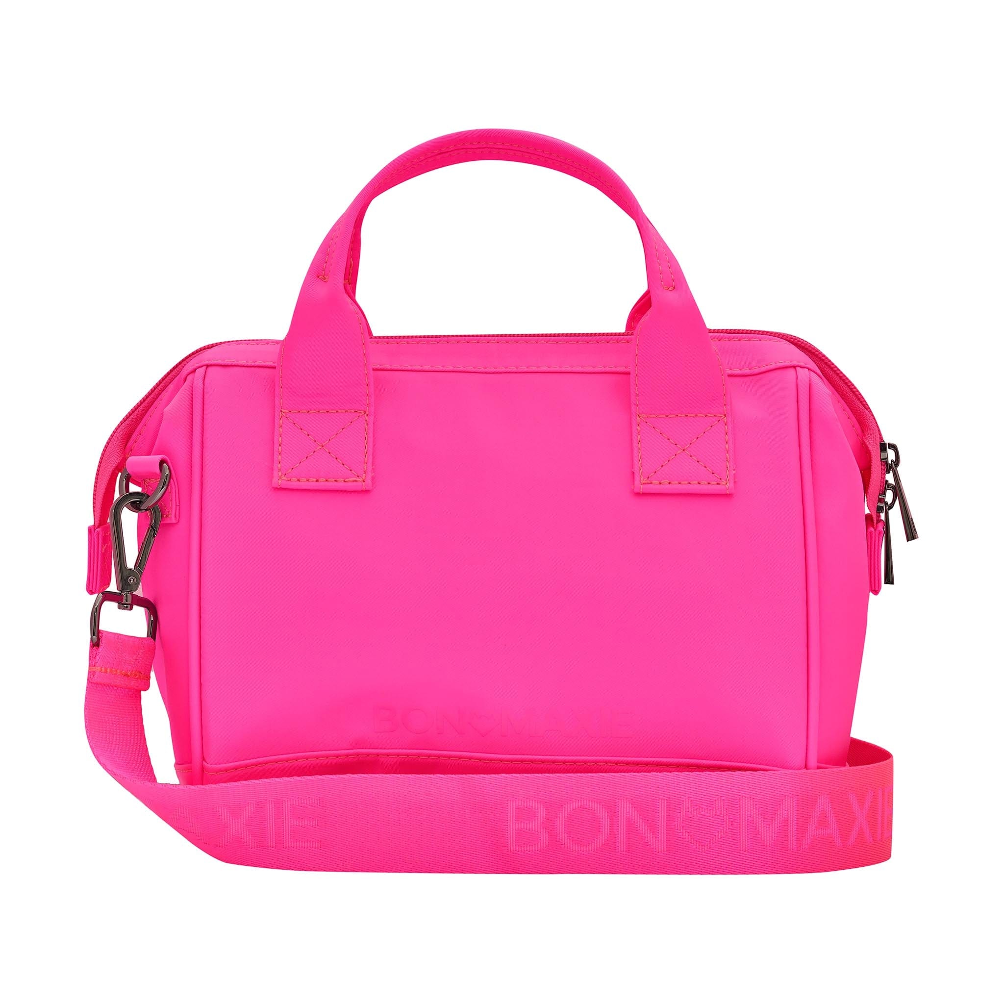 Go! Crossbody Bag - Neon Fluoro Pink - Waterproof Vegan Nylon Handbag ...