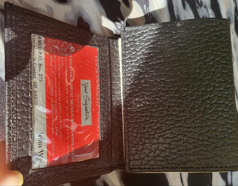 John Weitz genuine leather tri fold wallet – Gustonian Gifts