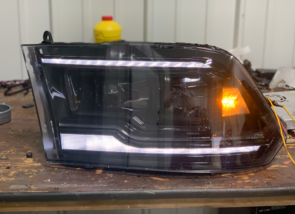 Paint Match DODGE RAM (0918) XB LED HEADLIGHTS 314 Customs