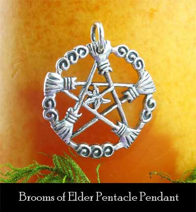 Brooms of Elder Pentacle Pendant