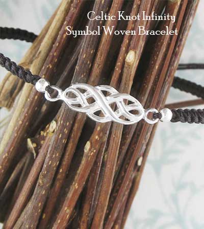 Celtic Knot Infinity Symbol Woven Bracelet